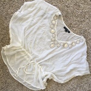 Sheer Beach Coverup Top